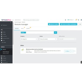 Prestashop Produktpris decimaler Lägg till Ta bort