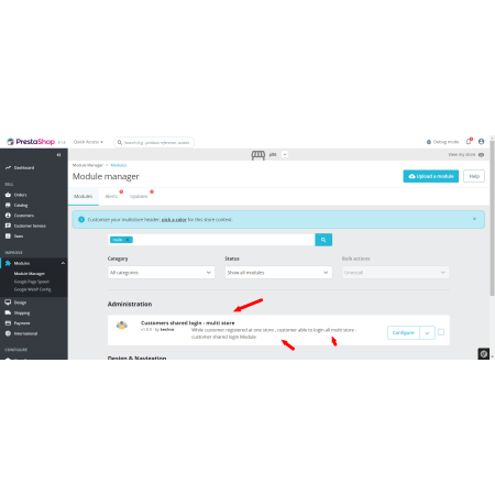 Prestashop Customers Multi Store Login Single Store Customer Account