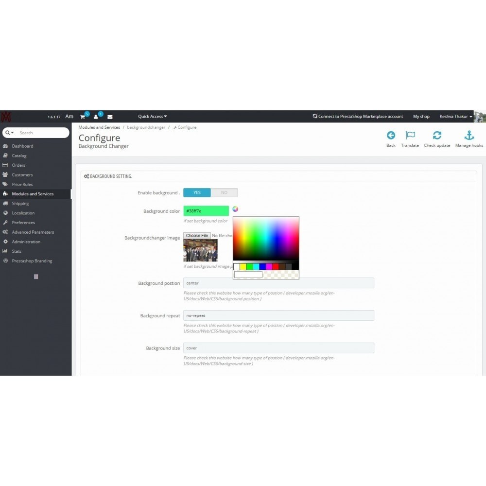 Background Changer - Ultimate Module Prestashop Background Changer - Ultimate Module Prestashop