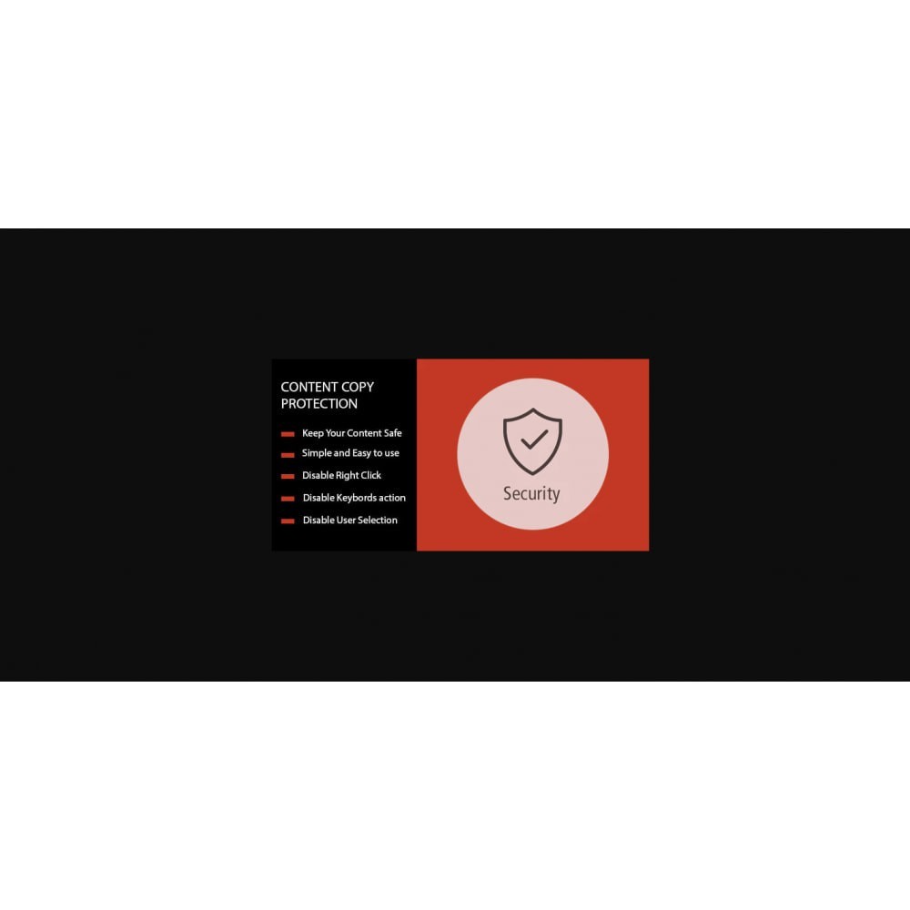 Content Protection & Copy Protection - All in one Module PrestaShop Content Protection & Copy Protection - All in one Module PrestaShop