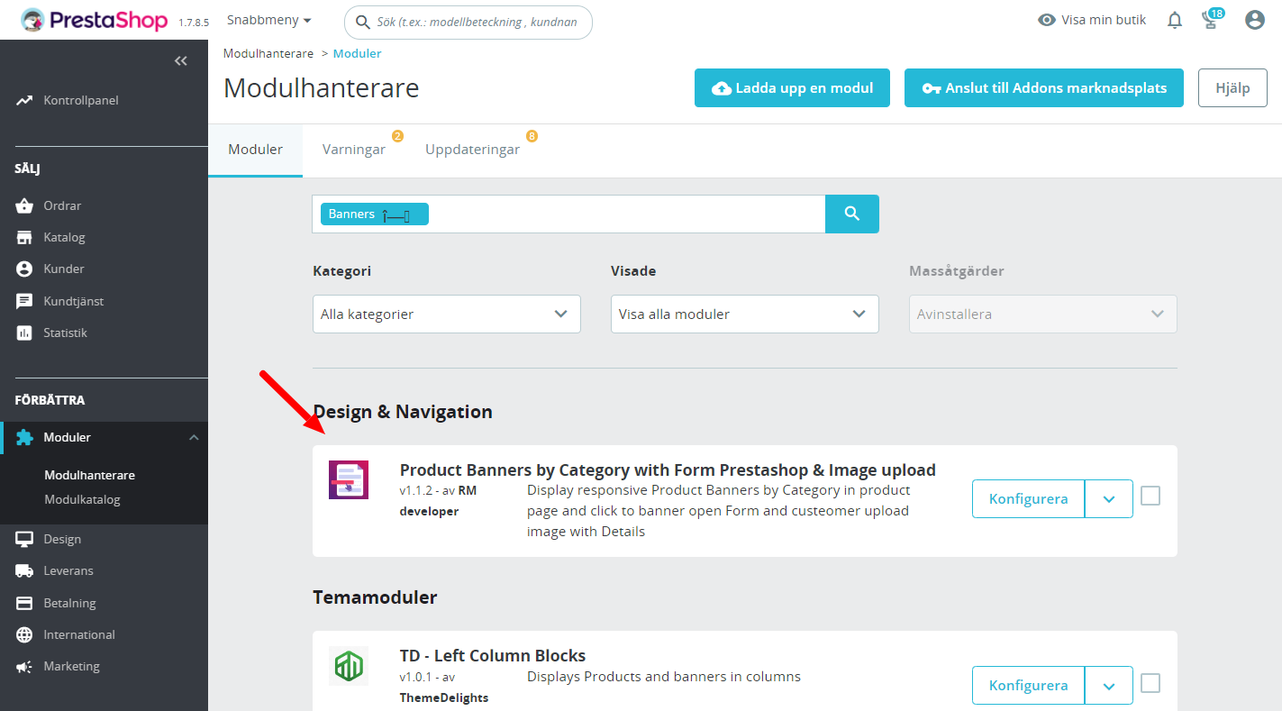 Produktbanners med formulär Prestashop & ladda upp bild Produktbanners med formulär Prestashop & ladda upp bild