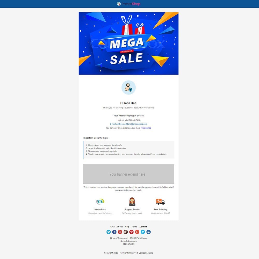 Beautiful - Mallar för e-postmeddelanden och för e-postmeddelanden i Prestashop-moduler Beautiful - Mallar för e-postmeddelanden och för e-postmeddelanden i Prestashop-moduler