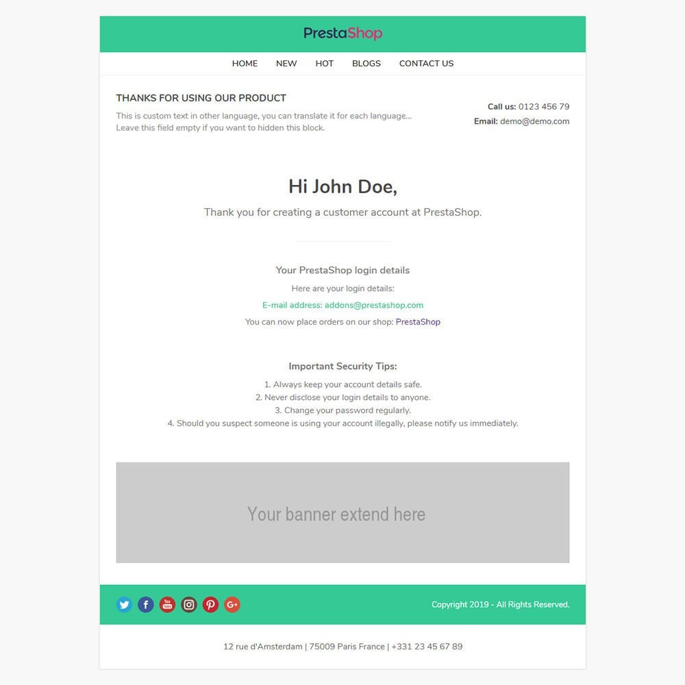 Beautiful - Mallar för e-postmeddelanden och för e-postmeddelanden i Prestashop-moduler Beautiful - Mallar för e-postmeddelanden och för e-postmeddelanden i Prestashop-moduler