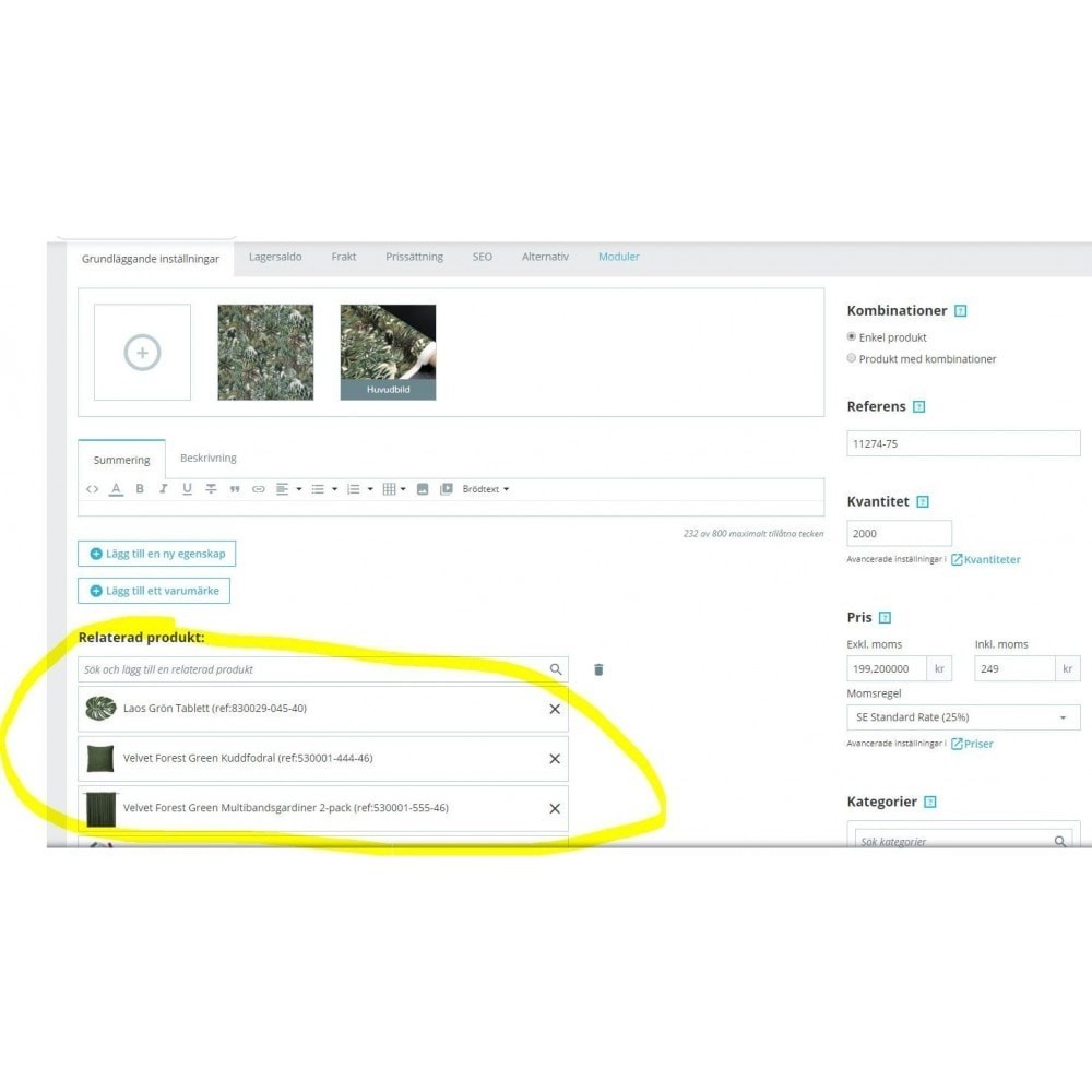 Prestashop Related Product and ( Accessories ) - cross selling Prestashop Related Product and ( Accessories ) - cross selling