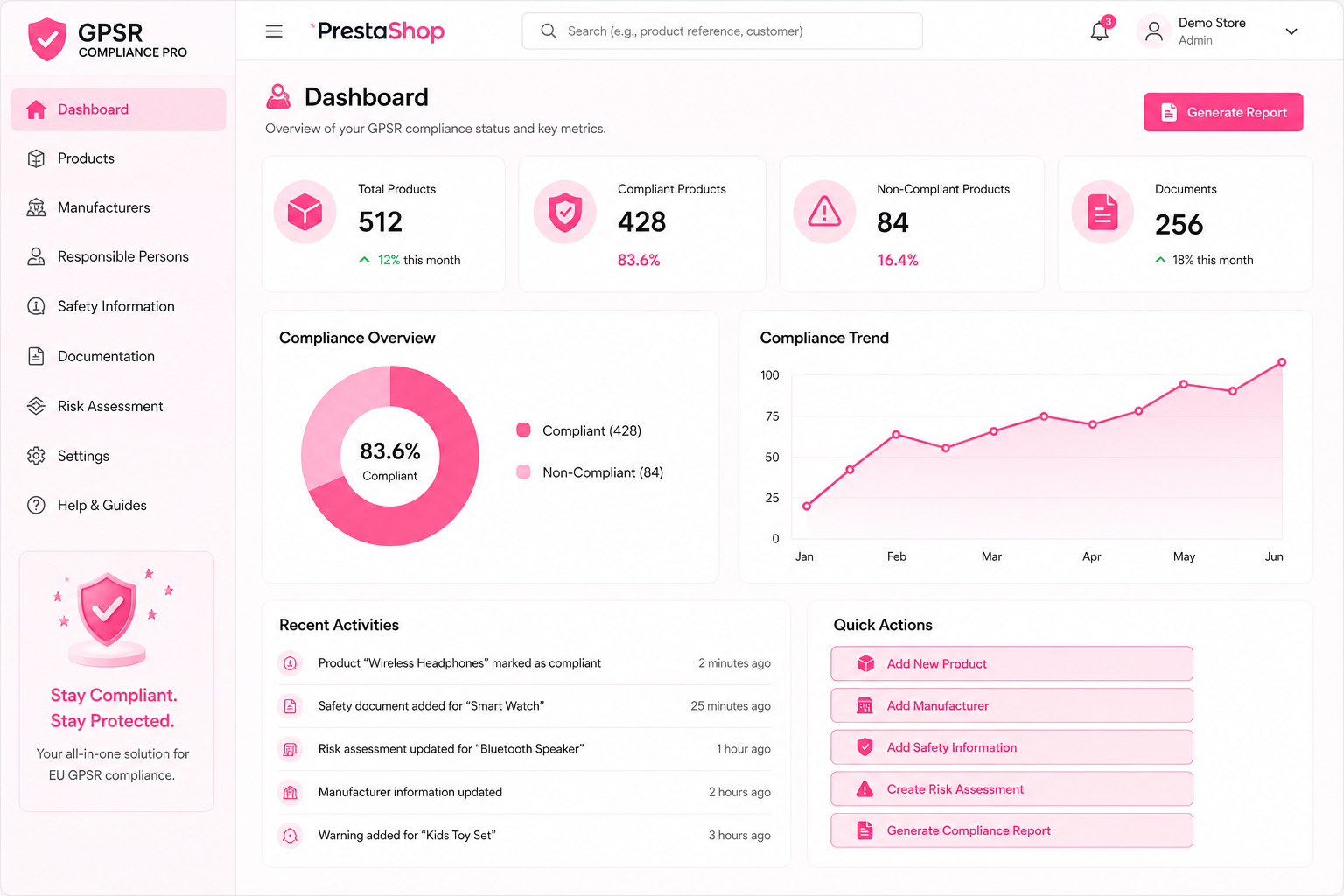 GPSR Compliance Pro - EU Product Safety Regulation Law PrestaShop GPSR Compliance Pro - EU Product Safety Regulation Law PrestaShop