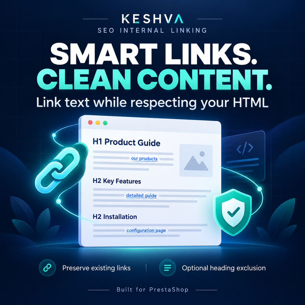 Prestashop Free SEO Internal Linking automatically Prestashop Free SEO Internal Linking automatically